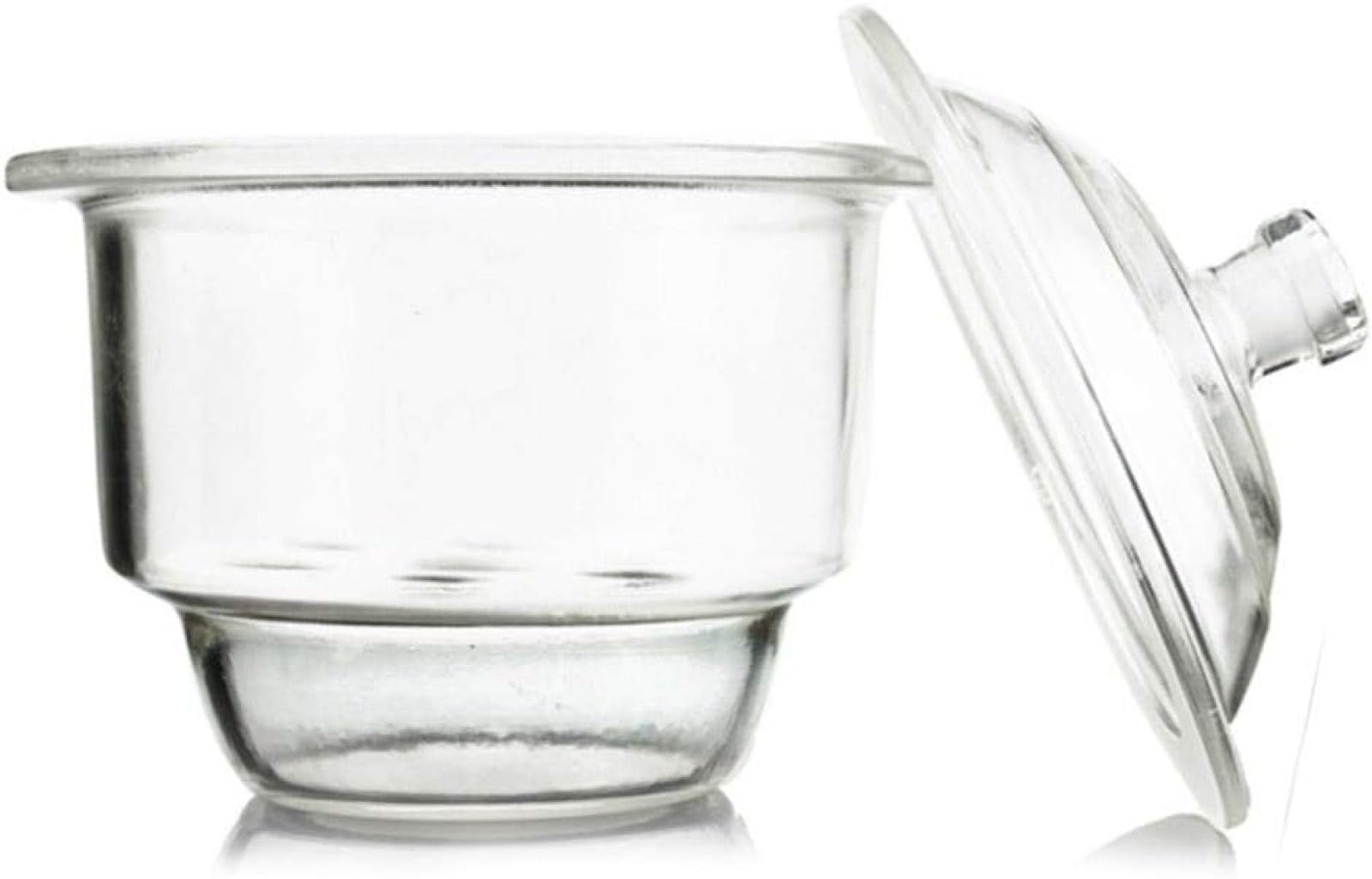 Equipo De Secado De Laboratorio, Desecador De Vidrio Con Fondo Polipropileno Blanco Placa De Porcelana De 9,4 Pulgadas Frasco De Vacío Policarbonato Plástico Para Investigación Laboratorio,120 Mm