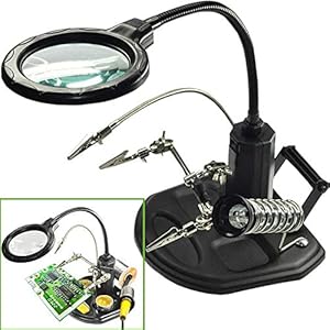 LED Light Helping Hands Magnifier S...