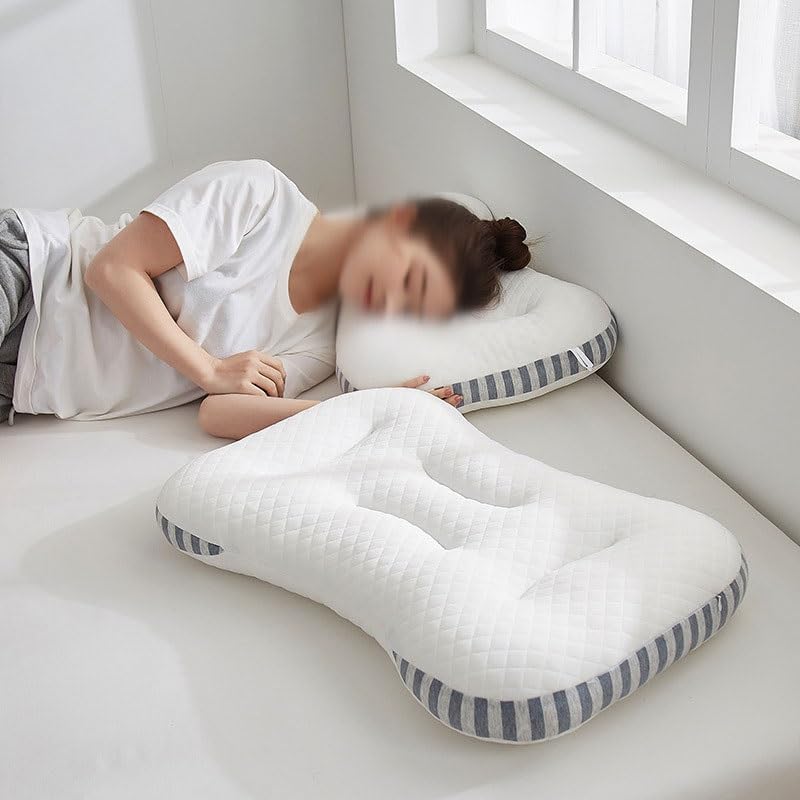 Adult Sleep Pillow for Neck Protection Fiber Partition Massage