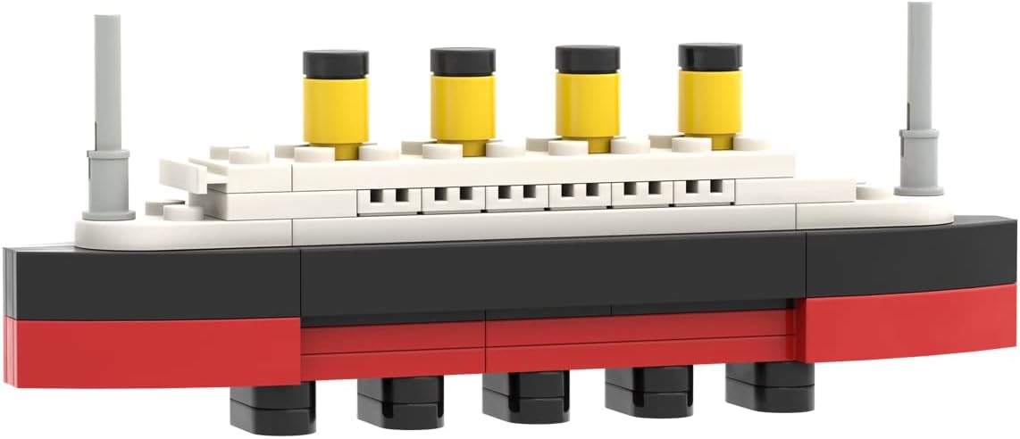 MIKEMENG MOC 65pcs Titanic Break in Half City Model Building Blocks RMS Cruise Ship Shipwreck DIY Boat Construction Children Toys Gifts