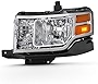 ACANII - For 2009 2010 2011 2012 Ford Flex Factory Style Halogen Chrome Housing Headlight Headlamp Assembly Driver Side
