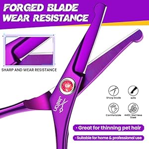 Jason 45 Dog Grooming Scissor  Professional Straight Shear with Round Tips Japanese Stainless Steel Scissors for Dogs Cats and Other Pets  Cucciolini Doodles Jason 4 5 dog grooming scissor  professional straight shear with round tips japanese stainless steel scissors for dogs cats and other pets   cucciolini doodles