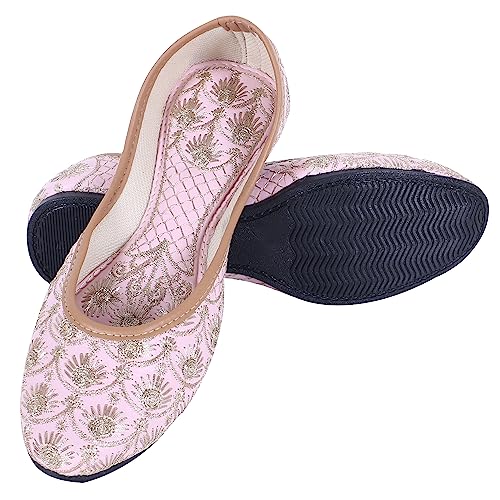 Image of DFR Women's Embroidered Punjabi Mojaris Jutti Juti's Shoe