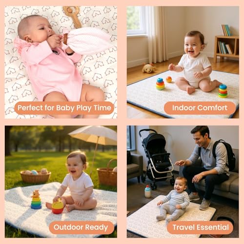 Image of TIDY SLEEP Waterproof Baby Messy Mat | Multipurpose Splash Mat for Under High Chair, Art & Craft, Feeding, Playtime | Anti-Slip, Easy Clean, Foldable | 95x95 cm | Galactic Love