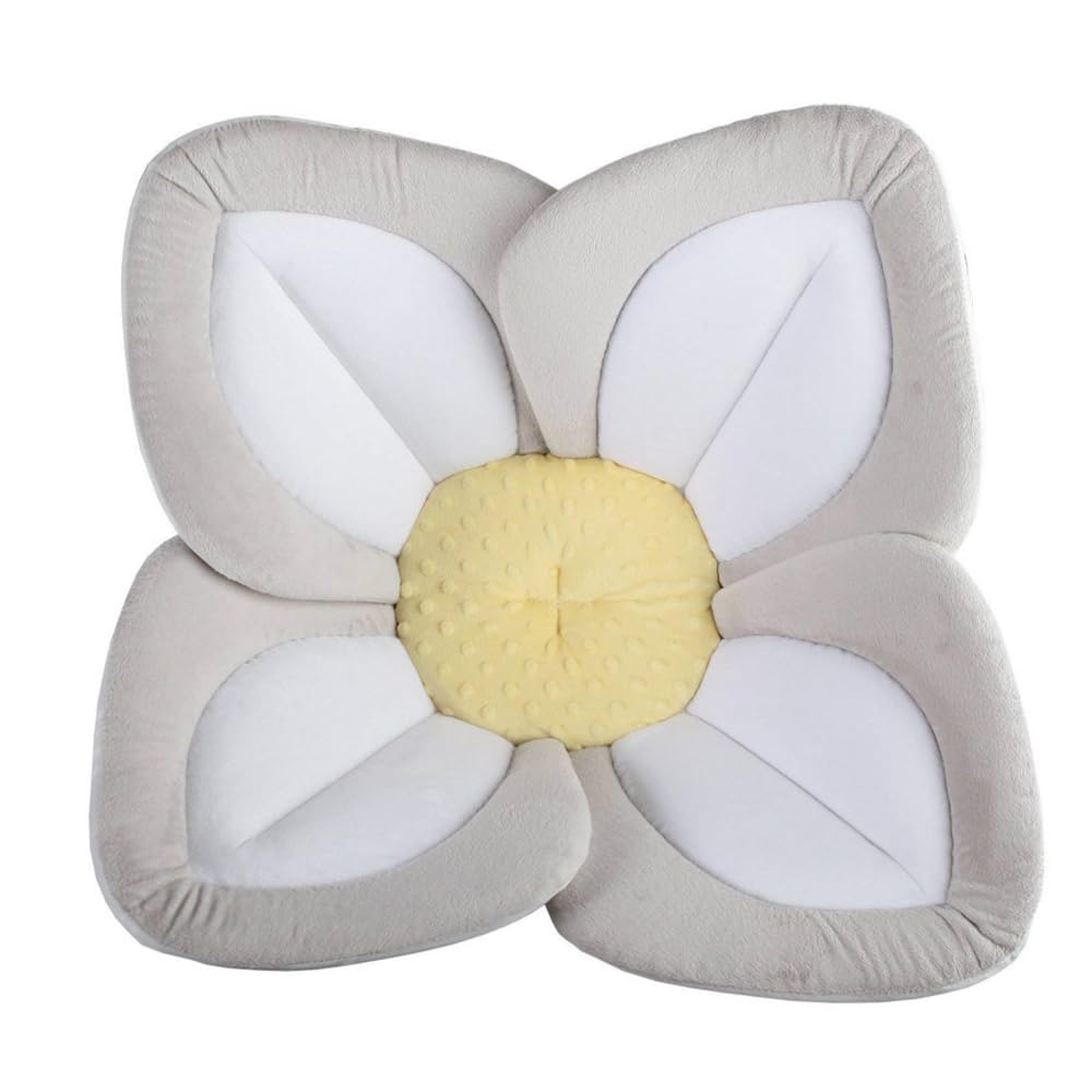 TOMVAES Baby Bath Seat for Sink Newborn Bathtub Folding Blooming Sunflower Bathroom Bath Tub Premium Baby Bathtub Newborn and Baby Essentials, Baby Gift Fits Most Sink