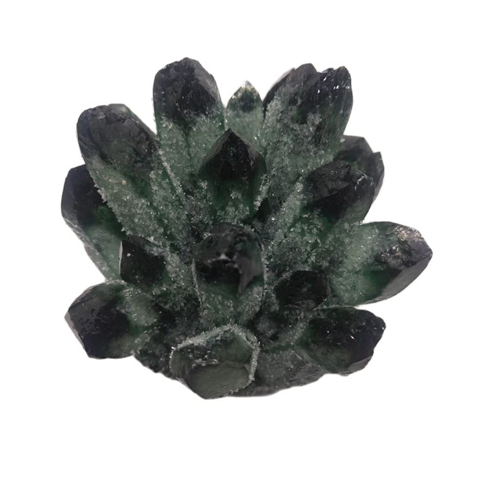 Granitori di di di di di Phantom Green Natural GRANUALE Fengshui Decorazione della casa Aquarium Sostegno Spirituale(500-600g)