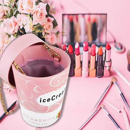 Ustyle Ice Cream Crossbody Bag, Cute Novelty With Adjustable Strap For Women Cartoon Shoulder Bag (Pink) #TOP1