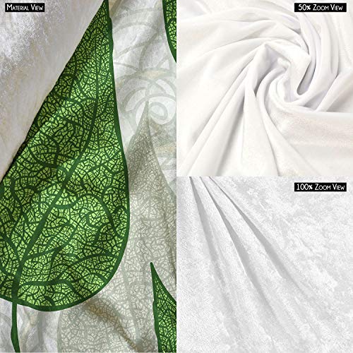 Image of ArtzFolio Hand Drawn Green Leafs | Pouch Wrist Potli Bag | Bag for Weddings & Casual Parties