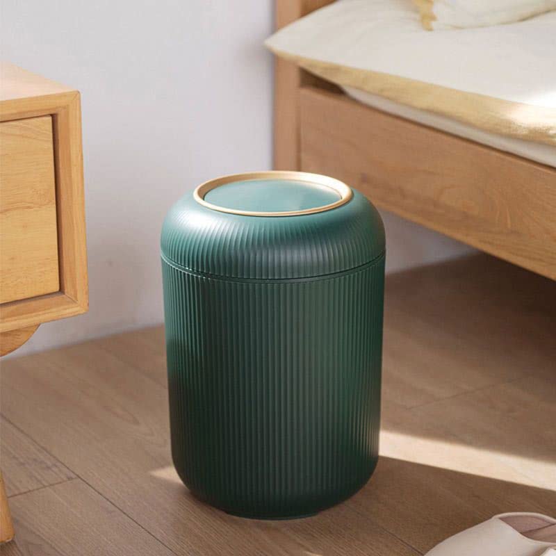 Cubo de basura tipo prensa, papelera pequeña para baño y cubo de almacenamiento, pack de 3