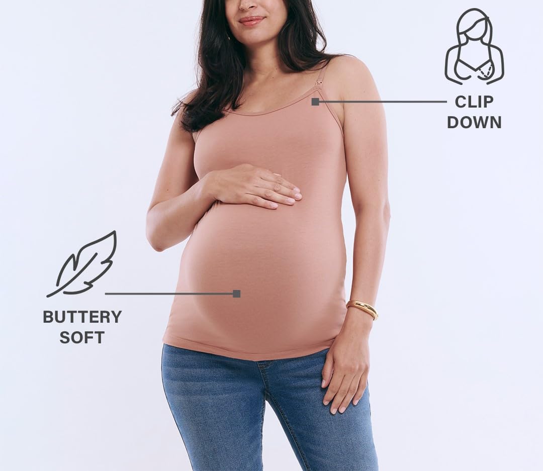 Motherhood Maternity Nursing Clip Down Cami Débardeur Femme
