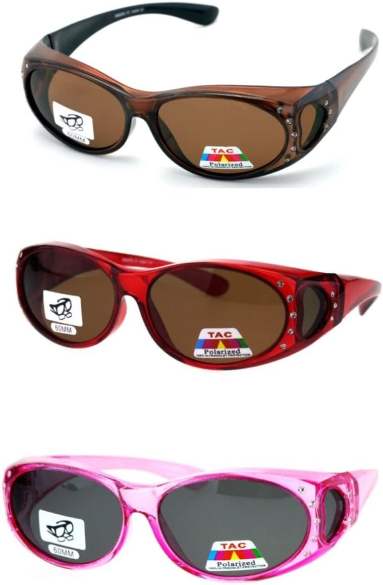 The High Demand 3 Pair Fit Over Wrap Sunglasses Polarized Lens Wear Over Eyeglasses
