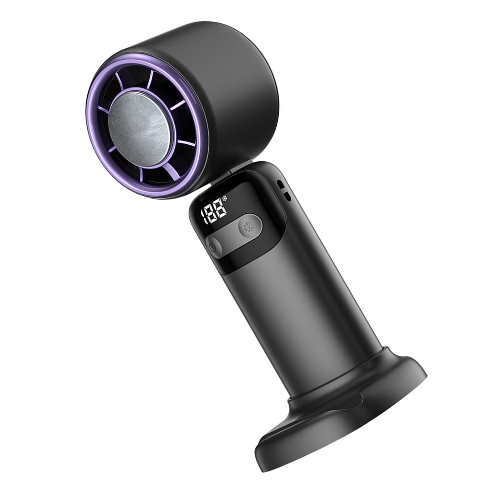 Hsyzygian 100 Levels Adjustable Wearable Fan with Cooling Effect Folding Refrigeration Small for Commuting Travel Folding Refrigeration Small