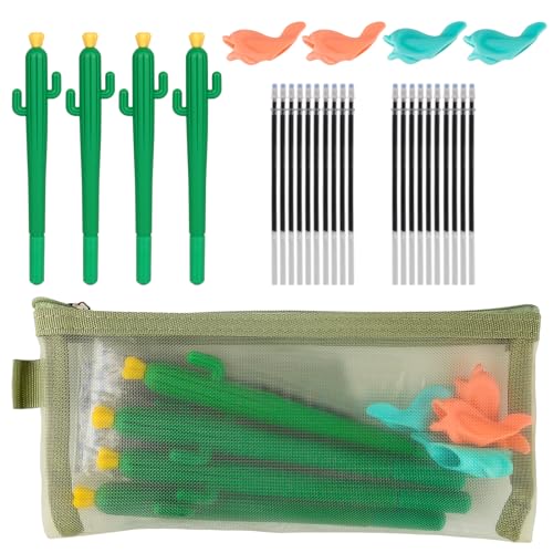 LUCKFUTURE Disappearing Ink Pen, Magic Pens with Grips and Refills, Suitable for Handwriting Practice Book, Reusable Drawing Pen of Invisible Ink, Children's Writing Practice Aid