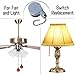 Miayaya Zing Ear ZE-208D Pull Chain Switch 3 Speed 8 Wire 3A 250VAC 6A 125VAC Cord Control Ceiling Fan Repair Kits Replacement Tools for Hanging Fans Lights Appliances Cabinet Wall Lamps Durable 3PCS