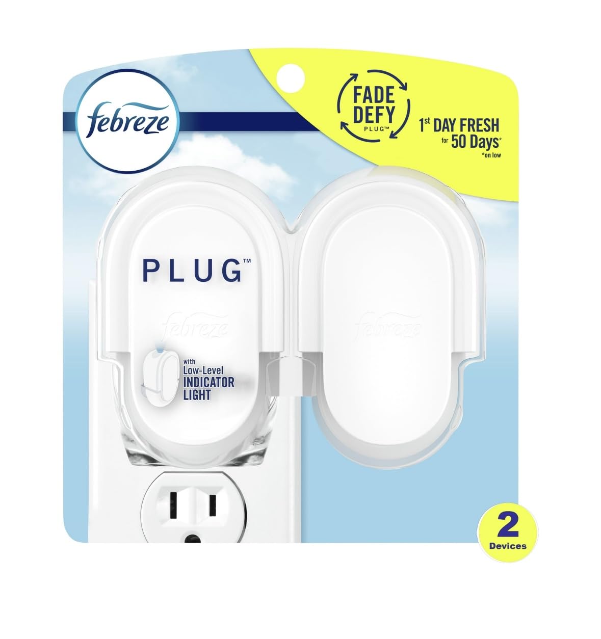 Febreze Noticeables Dual Scented Oil Warmer 1 75-Ounce 2 Count Pack of 2