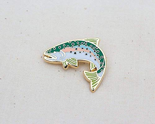 Rainbow-Trout-Enamel-Pin-Lapel-Pin-Badge