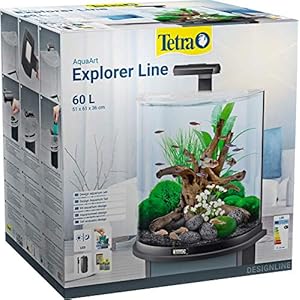 Tetra 236868 AquaArt Explorer Line, Aquarium Complete Set 60L, Zwart