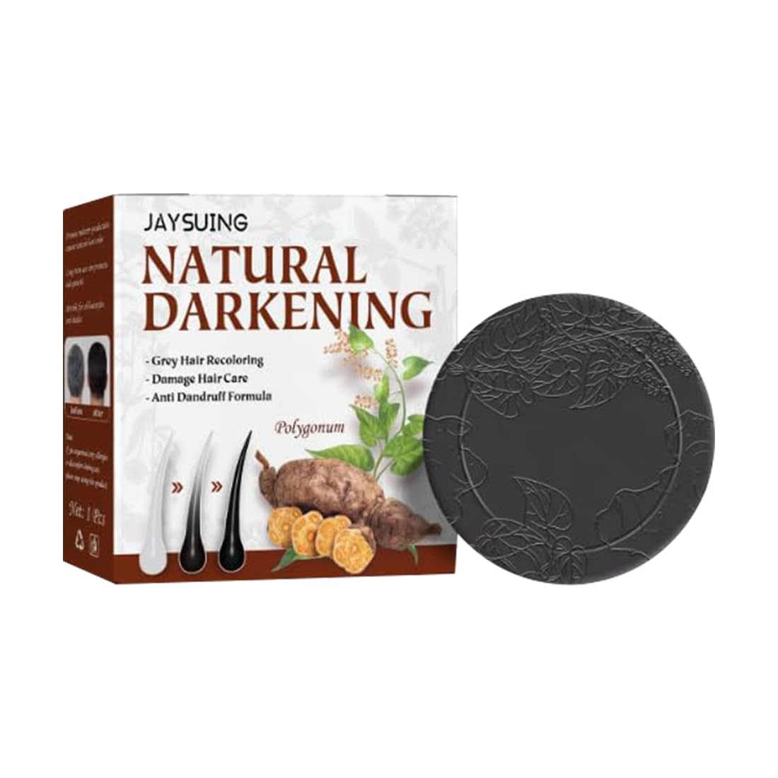 Natural Hair Soap Bar for Hair Growth & Dandruff | Sulfate-Free Herbal Shampoo Bar for Men & Women | Deep Cleansing & Nourishing Solid Hair Cleanser | Eco-Friendly, Zero Waste – 50GM-image-9
