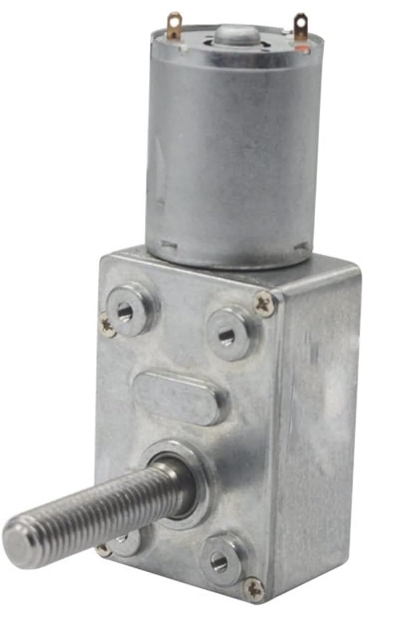 Micromotor 370 Motorreductor 24 V CC, Alto Par, Eje Roscado M8, 6rpm