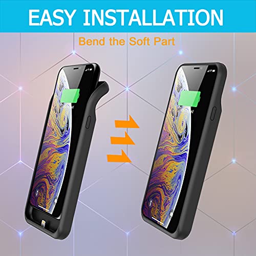 Kckem FYT Battery Case For Iphone Xs Max, Enhanced 10000Mah Ultra-Slim Rechargeable Portable Protective Charging Case Extended Battery Pack Compatible With Iphone Xs Max thumb #2