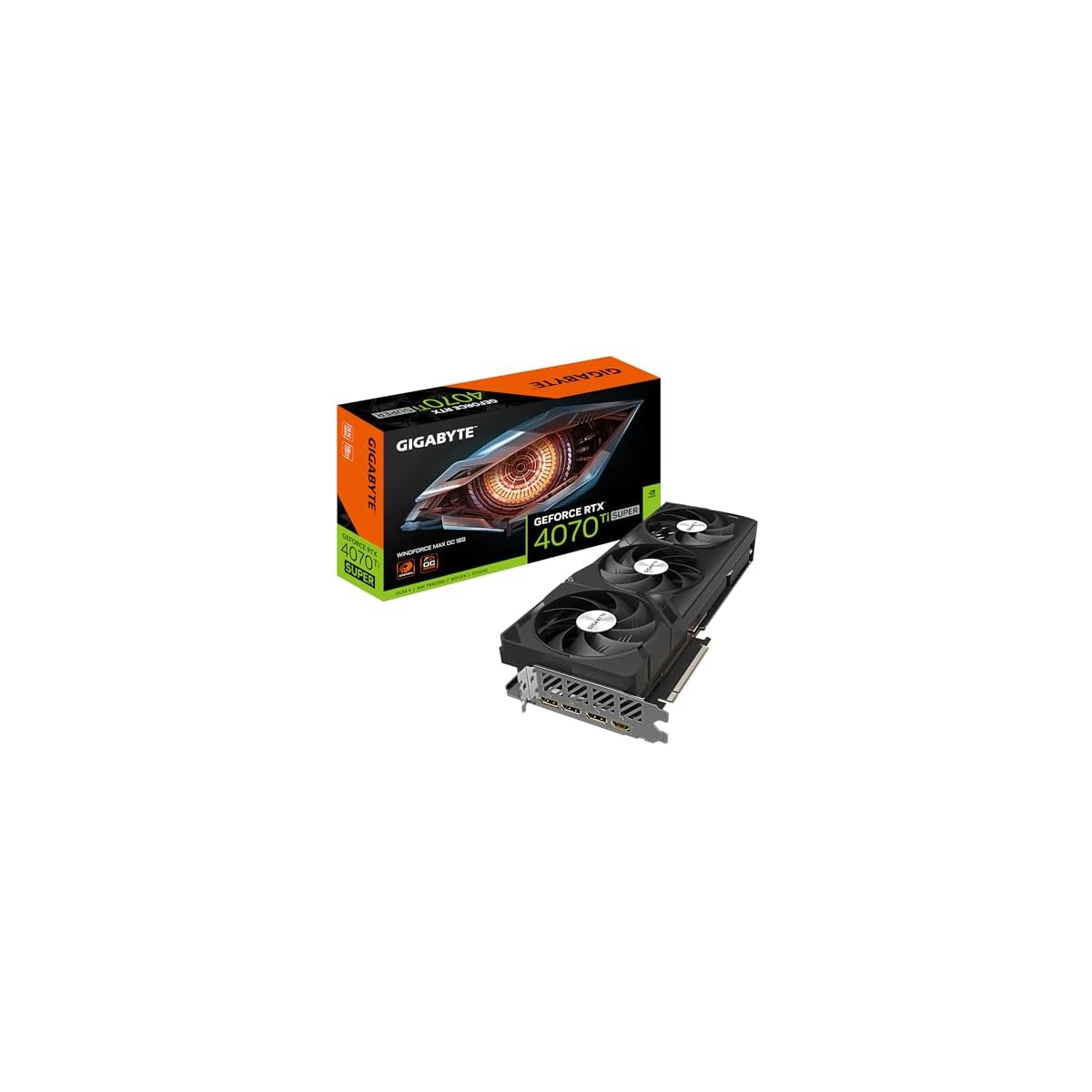 Gigabyte-GeForce-RTX-4070-Ti-SUPER-WINDFORCE-MAX-OC-16GB-GDDR6X-256bit-PCI-E-40-2655MHz-Frequenza-Base-3-x-DisplayPort-14a-1-x-HDMI-21a-NVIDIA-DLSS-3-GV-N407TSWF3MAX-OC-16GD