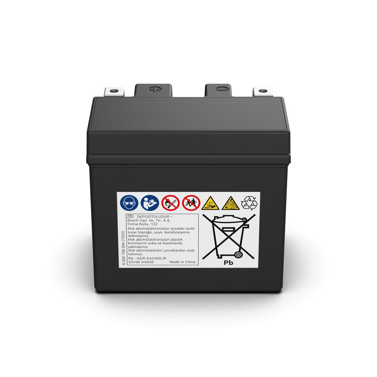 Bosch FA117 - Batteria AGM per motocicli - 12V 90A 6Ah - Adatta per moto, motociclette, enduro, scooter, quad, moto d'acqua - Compatibile M6009, BTZ7S