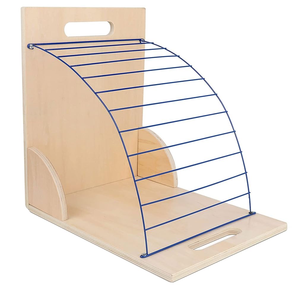 Yssevlon Clipboard Holder, Clipboard Storage Rack Wooden Clipboard Holder With Sturdy Metal Shelf Organizer For Classroom Office
