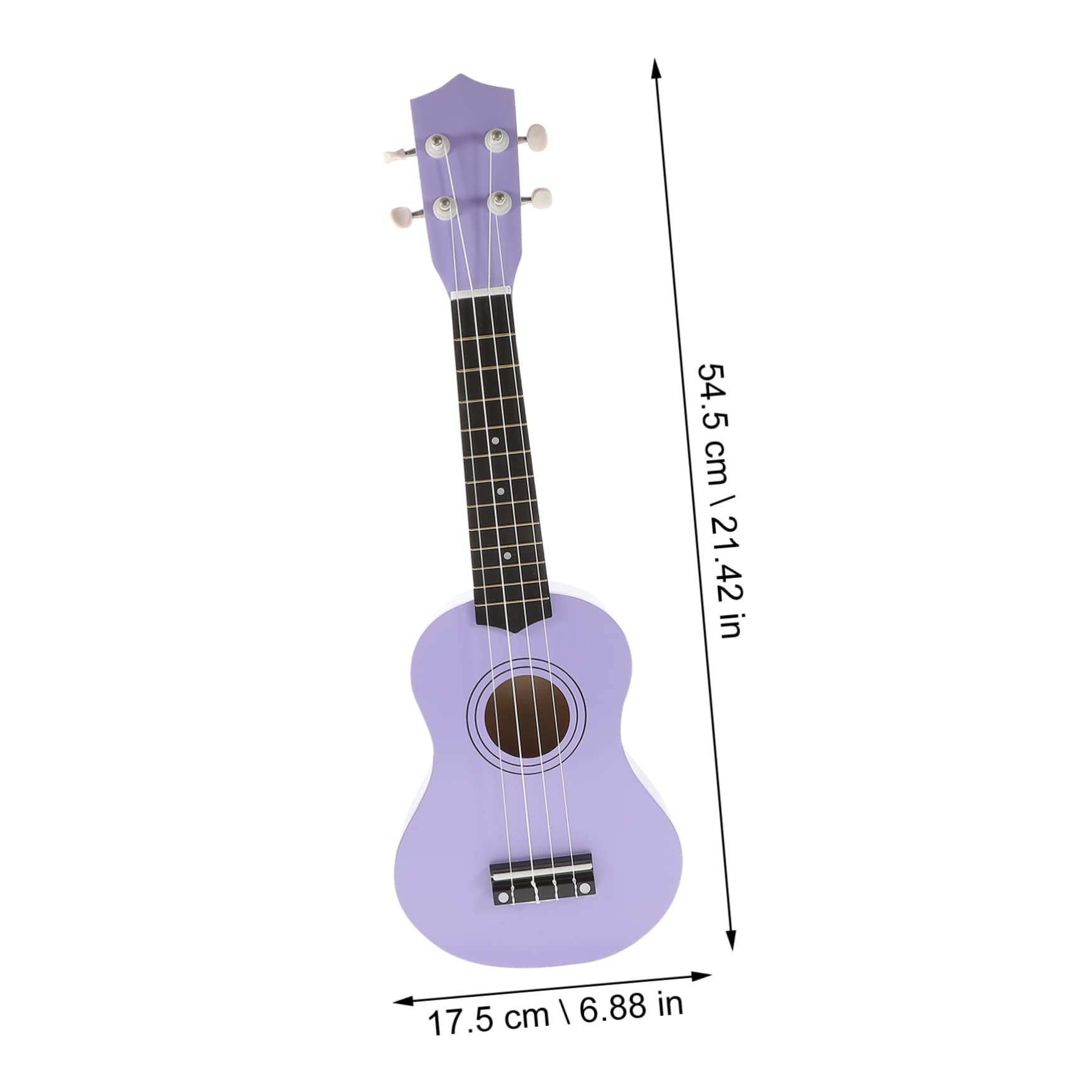 21 Zoll Violette Holz Ukulele Spielzeug für Kinder Frühe Bildung | Ukulele für Kinder, Musikalisches Lernspielzeug, Abgerundete Kanten ohne Grate, Geschenk