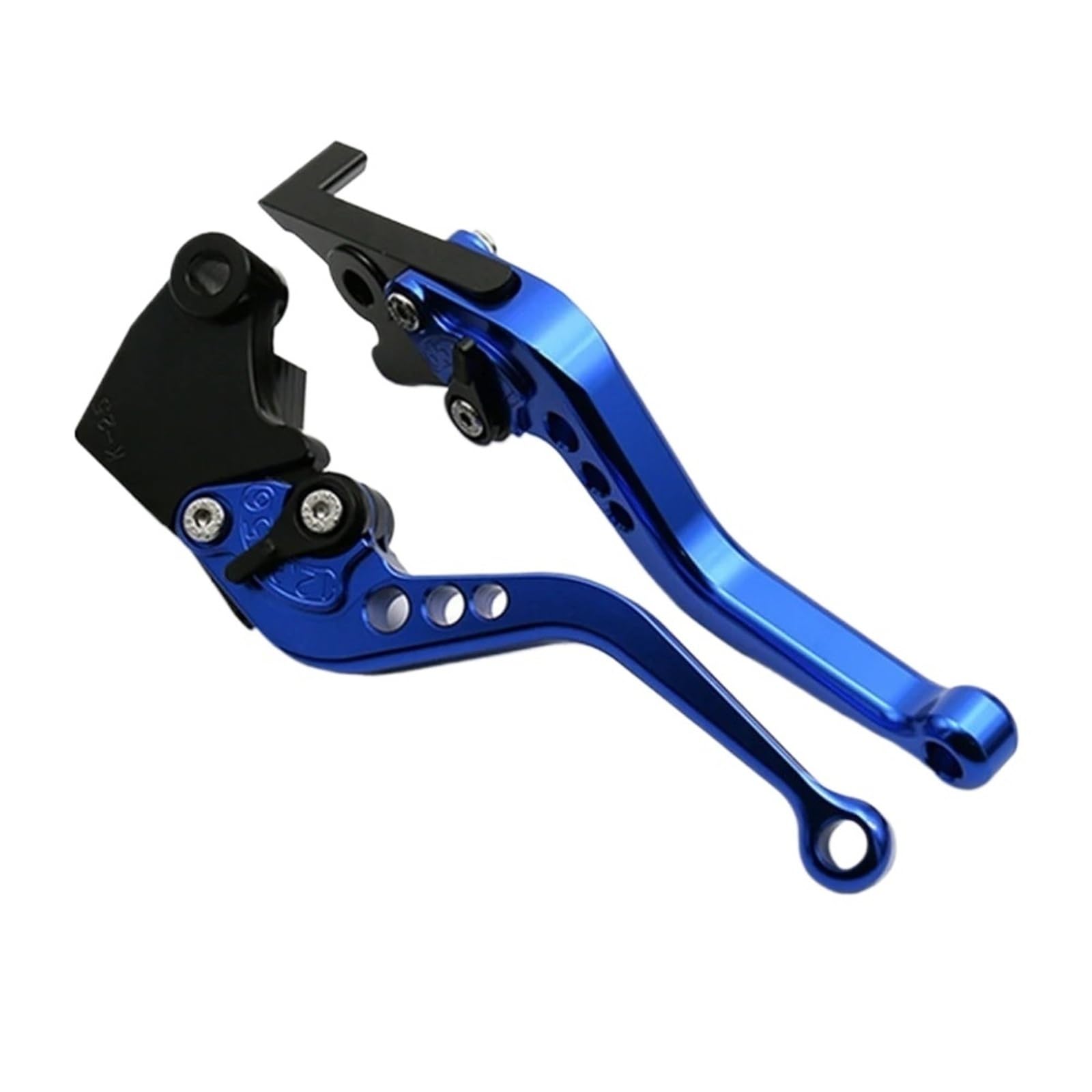 Kkmnaif Blue Short Motorcycle Brake Lever Clutch Short Clutch Brake Levers Adjustable For Zx6r/636 Zx10r Z1000 Z750r Z1000sx/N-Ja 1000 Motorcycle Brake Lever(Blue Short)