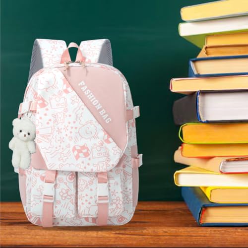 Image of Tinytot 30 Litre Japanese Korean Style School Bag Water-Resistant Laptop & Travel Backpack - Unisex Large 18 Inches Multipurpose Student Backpack for Boys & Girls, Men & Women