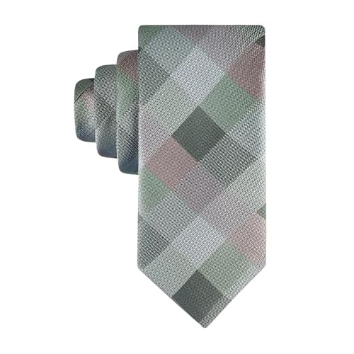 Haggar Mens Buffalo Check Pattern Self-tie Necktie