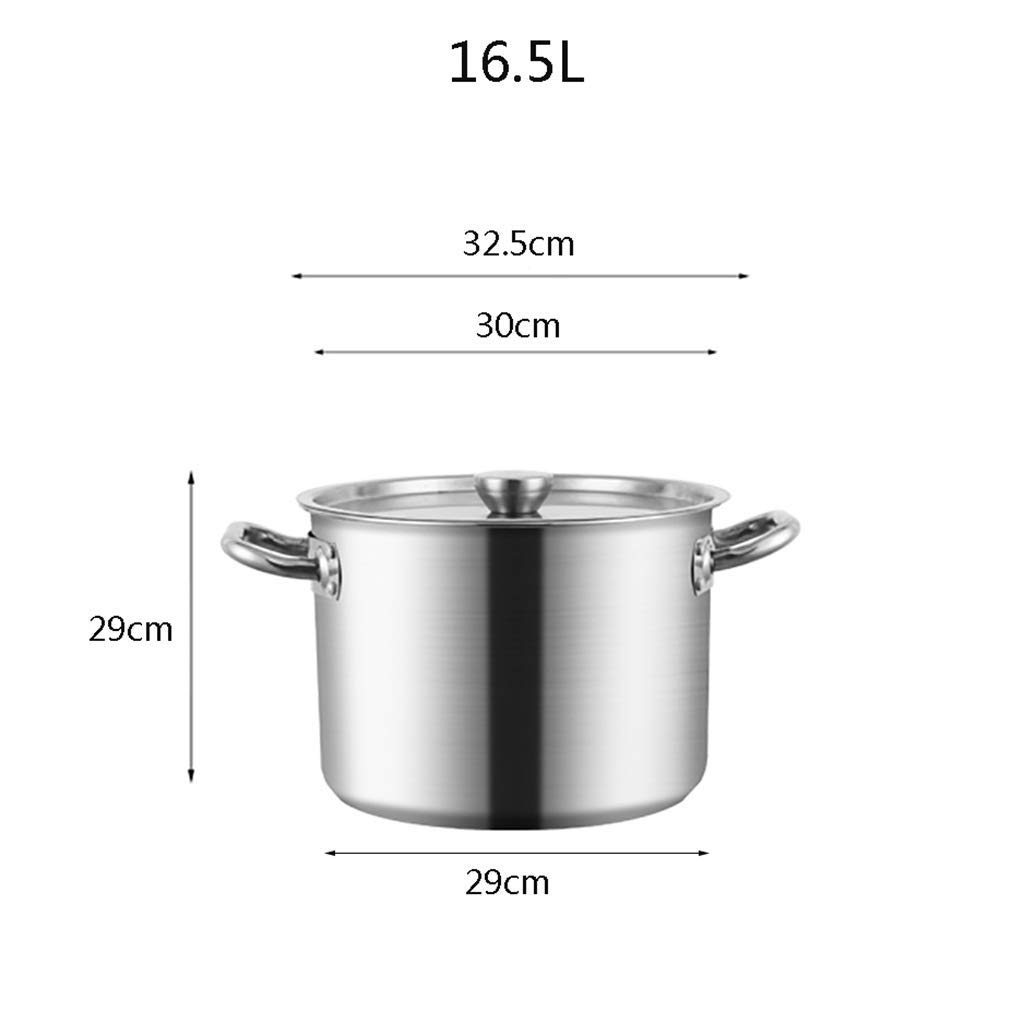 Olla de Acero Inoxidable para Caldo casero, Olla para Preparar Cerveza, Olla para cocinar, Olla Antiadherente de Acero Inoxidable.