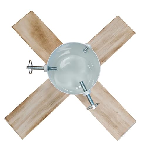 COIL Christbaumständer, Ständer mit Wasserspeicher, Rustikaler Ständer, Sockel für echten Baum, Wasserkapazität: 1-1,3 Liter, Stammdurchmesser: 3,5-11 cm, (Weiß, Breite 48 cm)