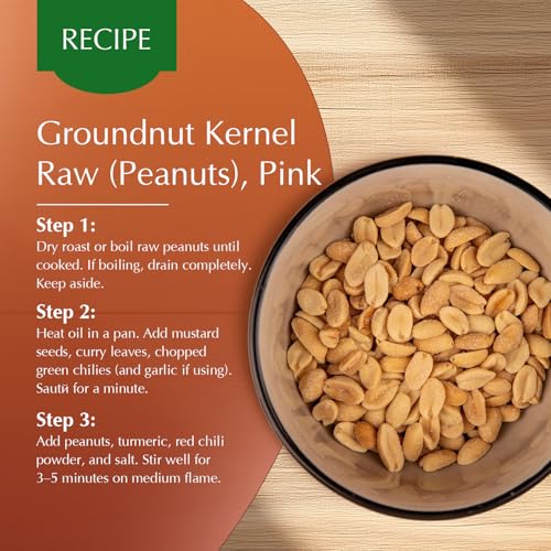Image of Amazon Brand - Vedaka Raw Peanuts, Pink, 1kg
