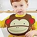 Skip Hop Silicone Bib: Fold & Go Baby Bib, Monkey
