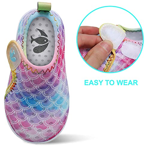 Image of FEETCITY Baby Boys Girls Water Sport Shoes Barefoot Kids Aqua Socks Quick-Dry Beach Swim Pool Shoes