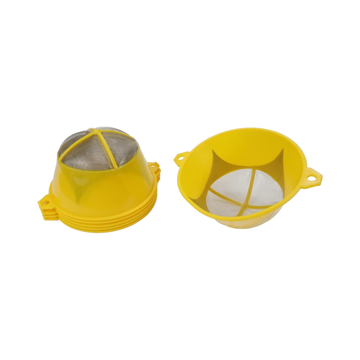 FarBoat 6 Pcs Paint Filter Strainer Reusable Plastic Paint Funnel 51/8" Upper