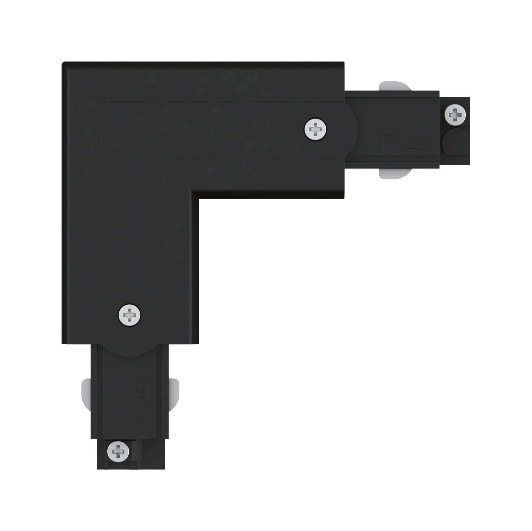 Paulmann 91374 Schienensystem ProRail3 Verbinder L-Stück Außen 101x101mm max. 3.680W Schwarz Schienensysteme Deckenschiene Metall, Kunststoff