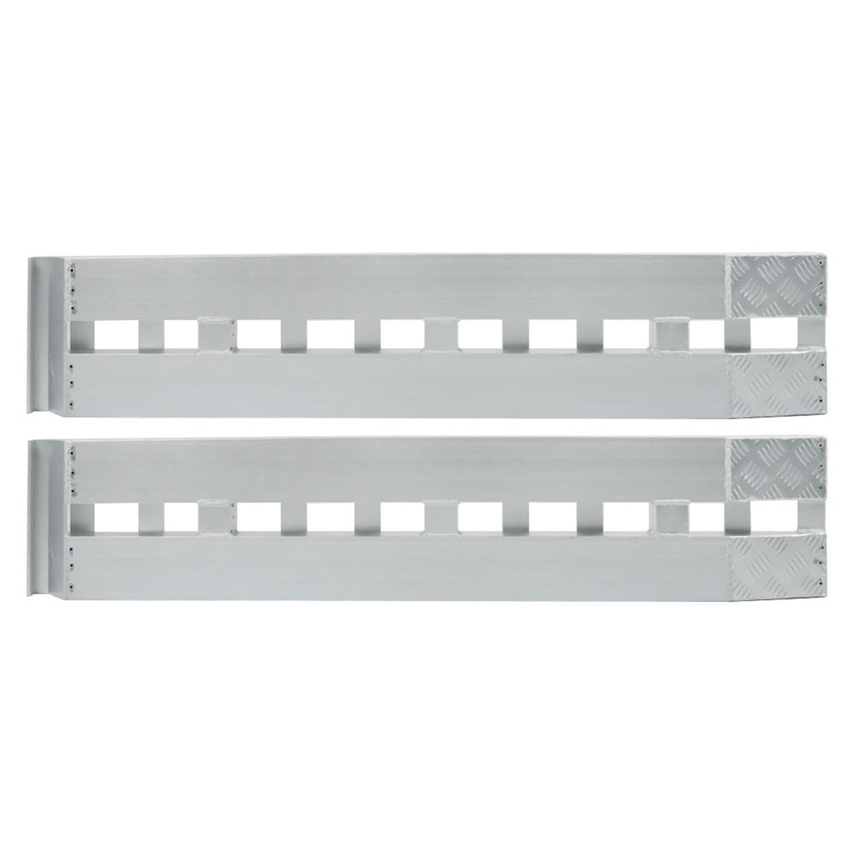 waltyotur 60 inch X 12 inch Aluminum 1 Pair Ramps Trailer Ramps 6000LBS Hook Ramp Attachment End