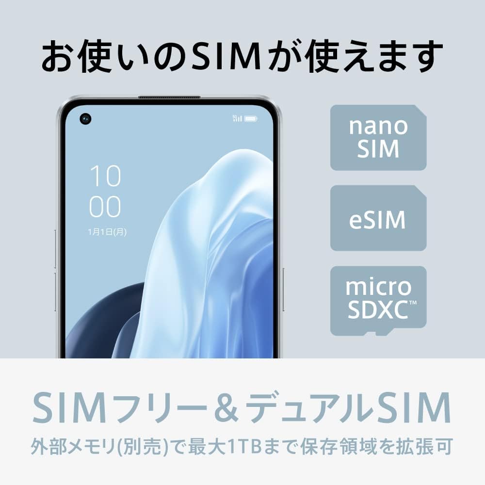 Amazon | OPPO Reno7A スターリーブラック 6.4インチ 6GB/128GB SIM  