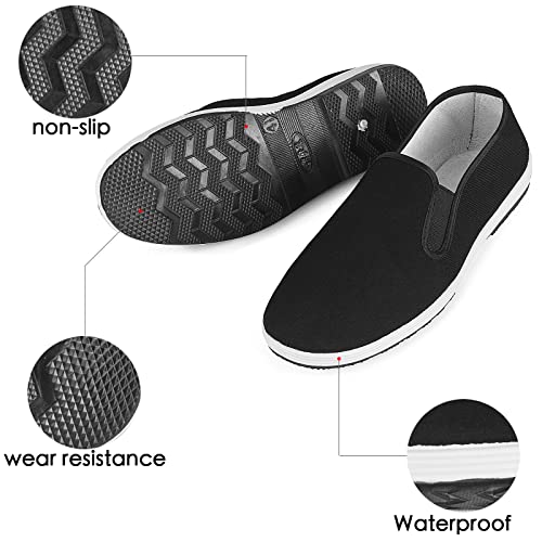 Tai Chi Shoes Fit for Kung Fu and Martial Arts, Light, Soft, and Breathable Suitable for Indoor/Outdoor Activities, Anti-Slip for Car Driving and Fishing, Black3