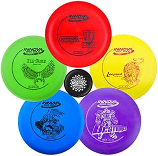 INNOVA Disc Golf Starter Set – Colors May Vary 160-180g – DX Putter, Mid-Range, Driver PDGA Approved Disc Golf Set, Frisbee Golf Disc Set