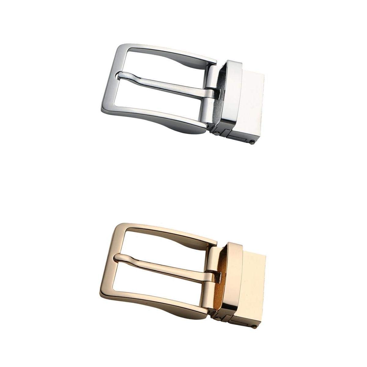 Merishopp 2X Men Reversible Alloy Belt Buckles Single Prong Rectangular Pin Buckles | Clothing Shoes & Accessories | Mens Accessories | Belt Buckles-image-18