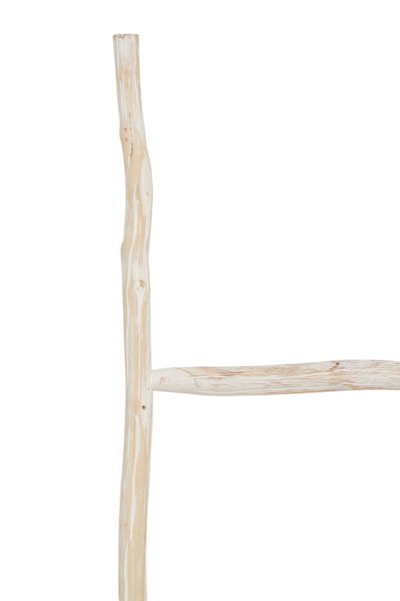 Biscottini Handtuchleiter für Badezimmer, 170 x 4 x 37 cm, dekorative Leiter aus Holz – Handtuchleiter aus Bambus – Leiter aus Holz zum Aufhängen von Handtüchern – Leiter für die Wand aus Metall