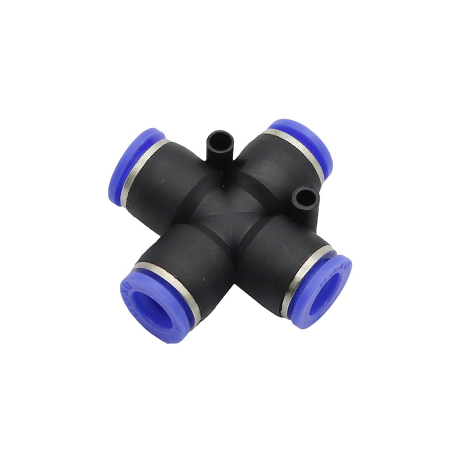 Raccord rapide coulissant 10mm droit et croix en polymère robuste basse pression
