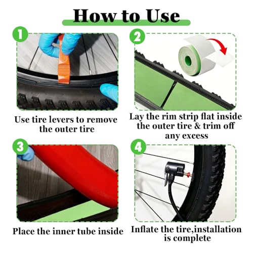 2Pcs Protector de Llanta, Cinta Autoadhesiva 0.9mm miniatura 5
