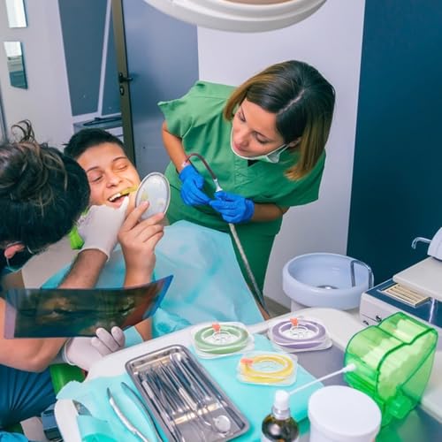 3 Stück Zahn Schleifpapier Zahnzwischenräume, Zahn Schleifpapier, Bunt Zahnschleifpapier, Zahnschleifpapier für Zwischenräume, Dental Polierstreifen, Zähne Polieren (Gelb, Grün, Lila, 6mx4mm)