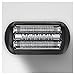 Braun Series 5 Shavers Replacement Foil and Trimmer Head Cassette with Ultra-Active-Lift Middle Trimmer and Crosshair Designed Foil, Silver Finish