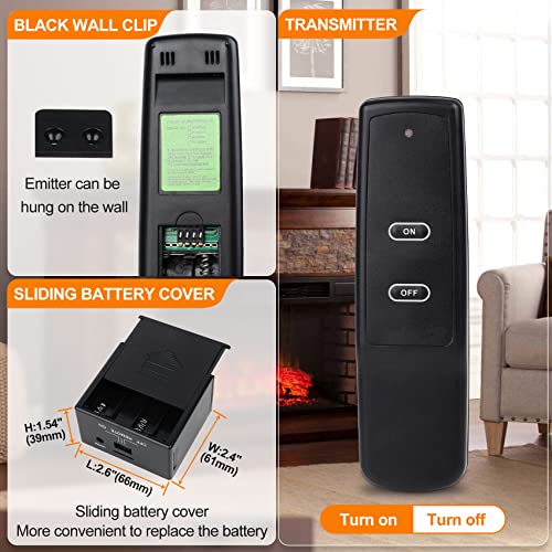 Casmer SR-1001 Gas Fireplace Remote Control System Kit.For Standard Millivolt Valve Appliance.Fit thumb #2