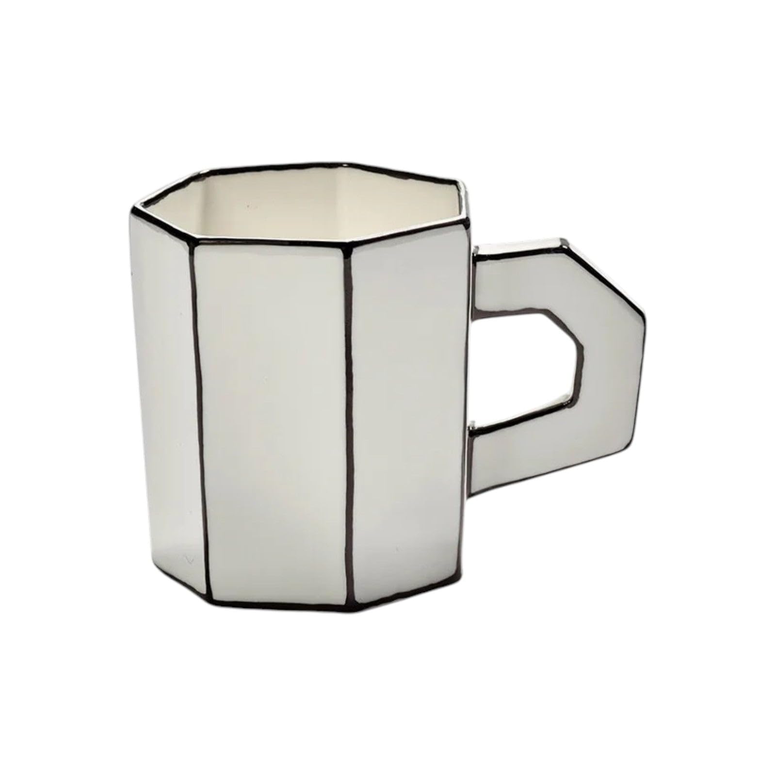 Tazza da tè bianco - nero Carte Blanche